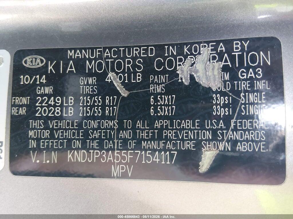 KNDJP3A55F7154117 2015 KIA SOUL photo no. 9