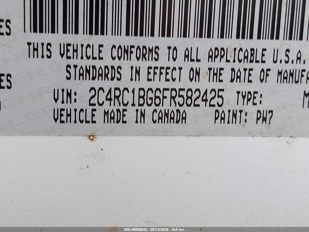 2C4RC1BG6FR582425 2015 CHRYSLER TOWN & COUNTRY photo no. 9
