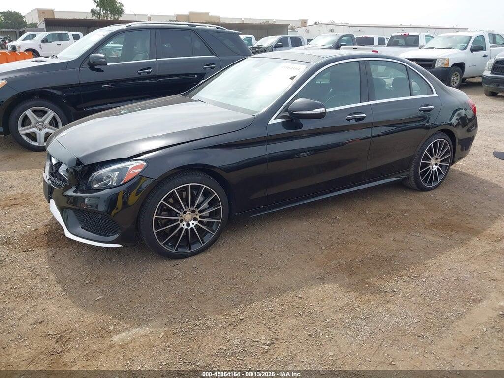 55SWF4JB7FU055327 2015 MERCEDES-BENZ C 300 photo no. 2