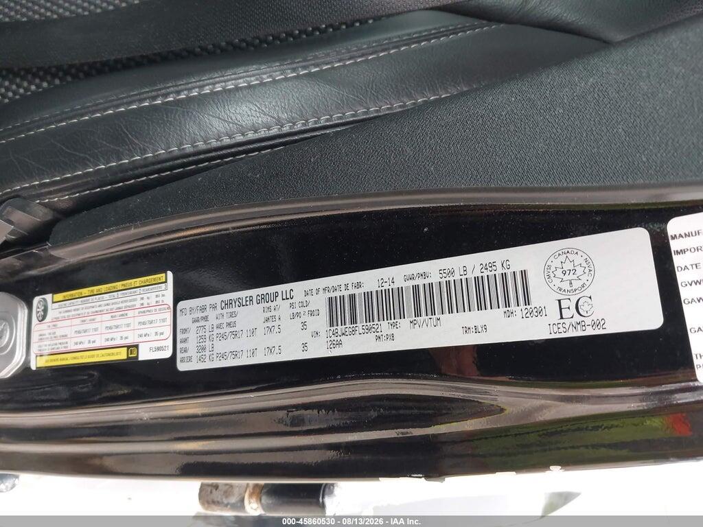 1C4BJWEG8FL590521 2015 JEEP WRANGLER UNLIMITED photo no. 9