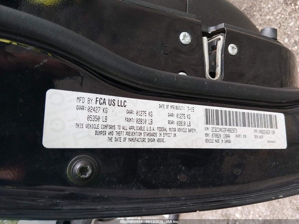 2C3CCAKG3FH882973 2015 CHRYSLER 300C photo no. 9