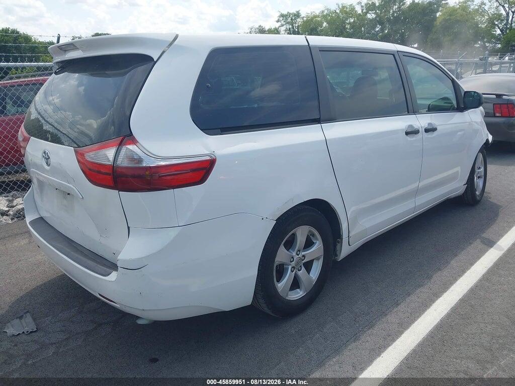 5TDZK3DC0FS667356 2015 TOYOTA SIENNA photo no. 4