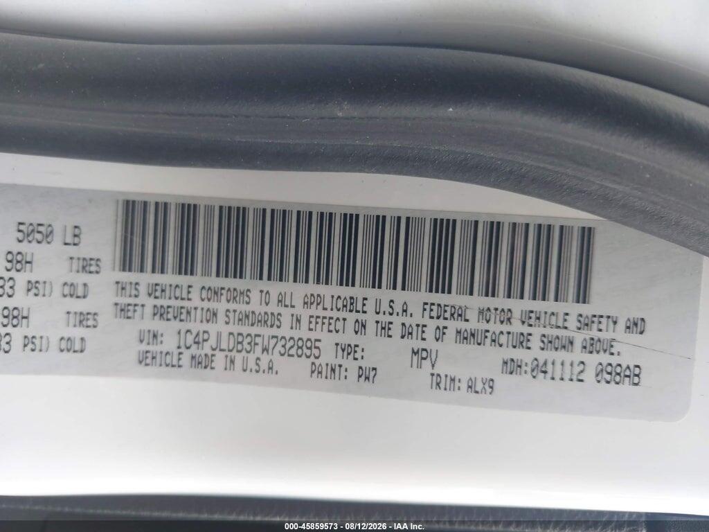 1C4PJLDB3FW732895 2015 JEEP CHEROKEE photo no. 9