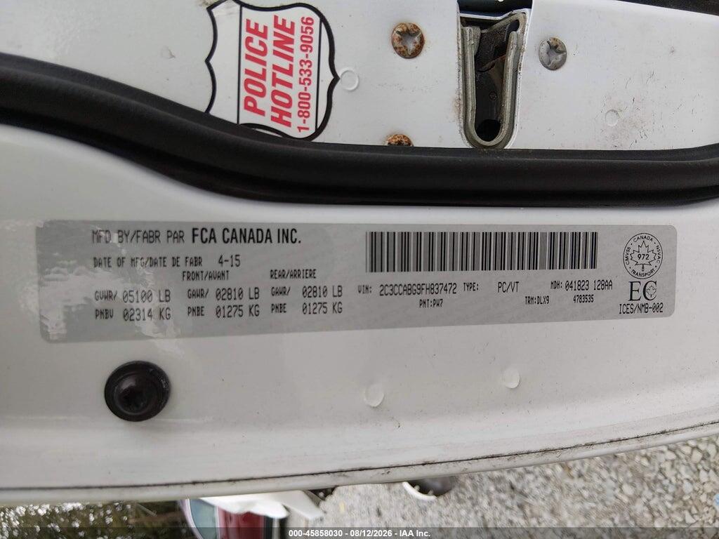 2C3CCABG9FH837472 2015 CHRYSLER 300 photo no. 9