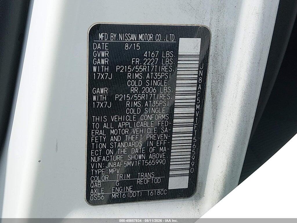 JN8AF5MV1FT565990 2015 NISSAN JUKE photo no. 9