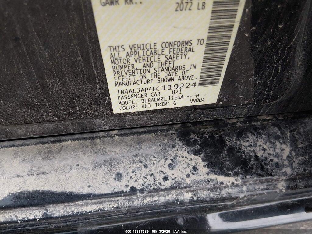 1N4AL3AP4FC119224 2015 NISSAN ALTIMA photo no. 9