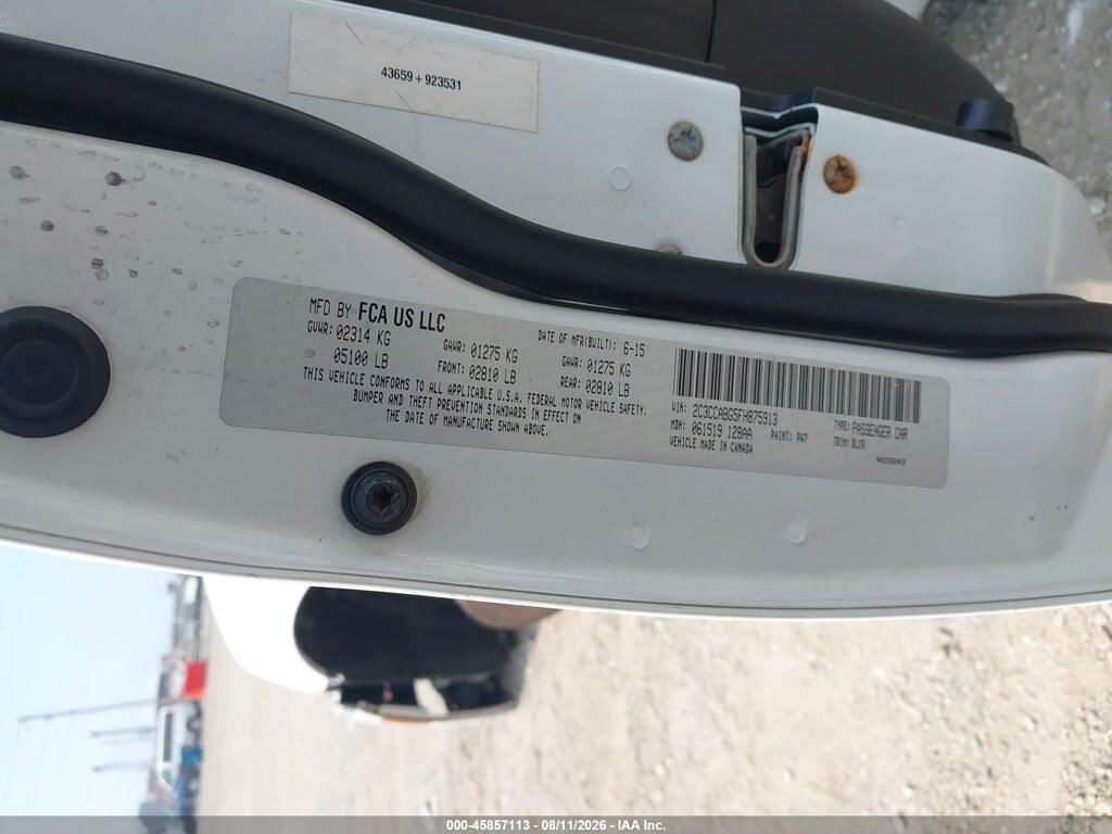 2C3CCABG5FH875913 2015 CHRYSLER 300 photo no. 9