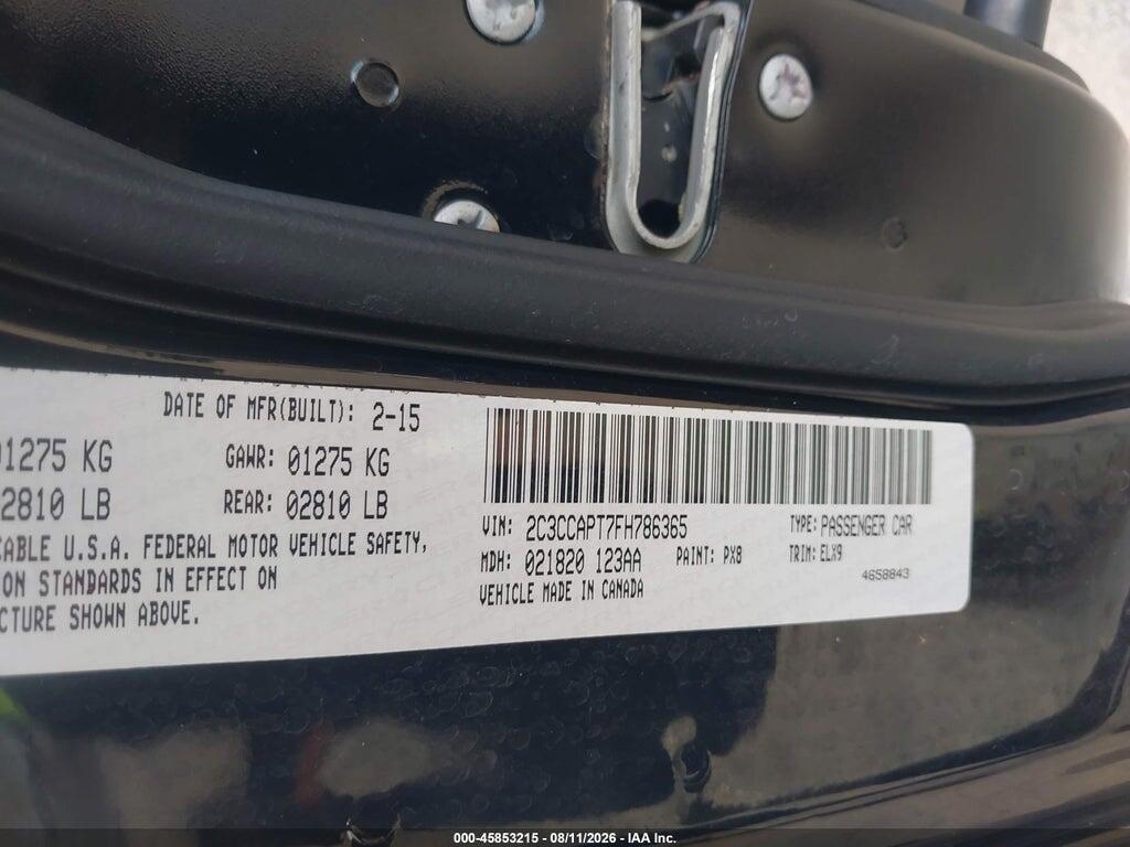 2C3CCAPT7FH786365 2015 CHRYSLER 300C photo no. 9