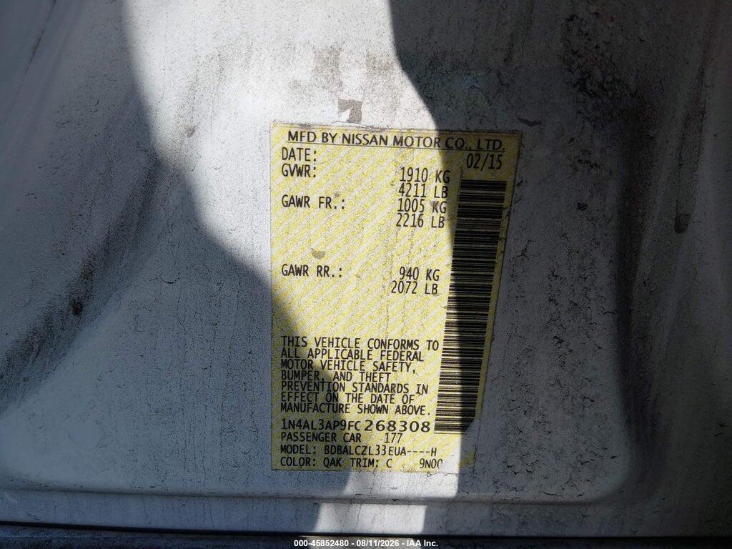 1N4AL3AP9FC268308 2015 NISSAN ALTIMA photo no. 9