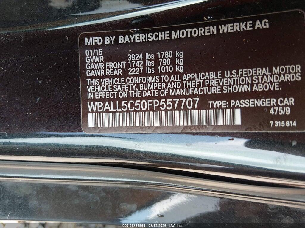 WBALL5C50FP557707 2015 BMW Z4 photo no. 9
