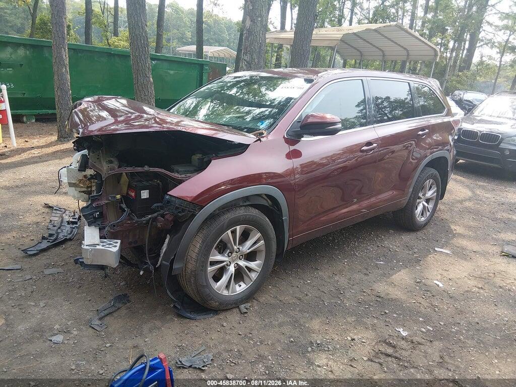 5TDBKRFH7FS083923 2015 TOYOTA HIGHLANDER photo no. 2
