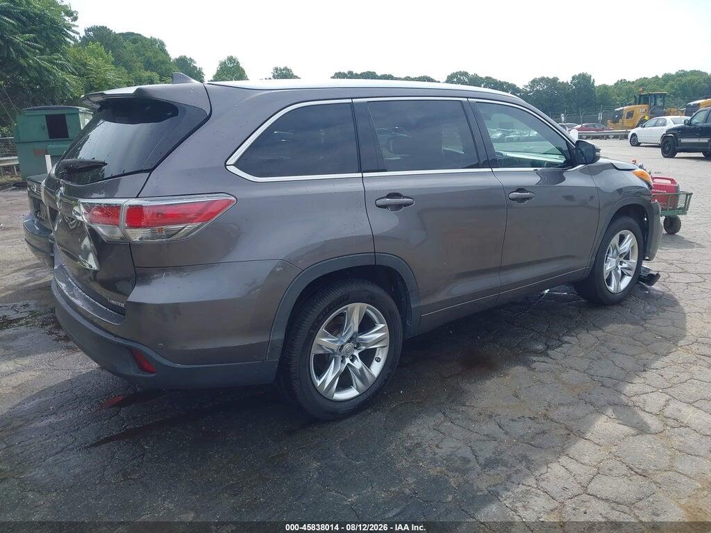 5TDYKRFH9FS068396 2015 TOYOTA HIGHLANDER photo no. 4