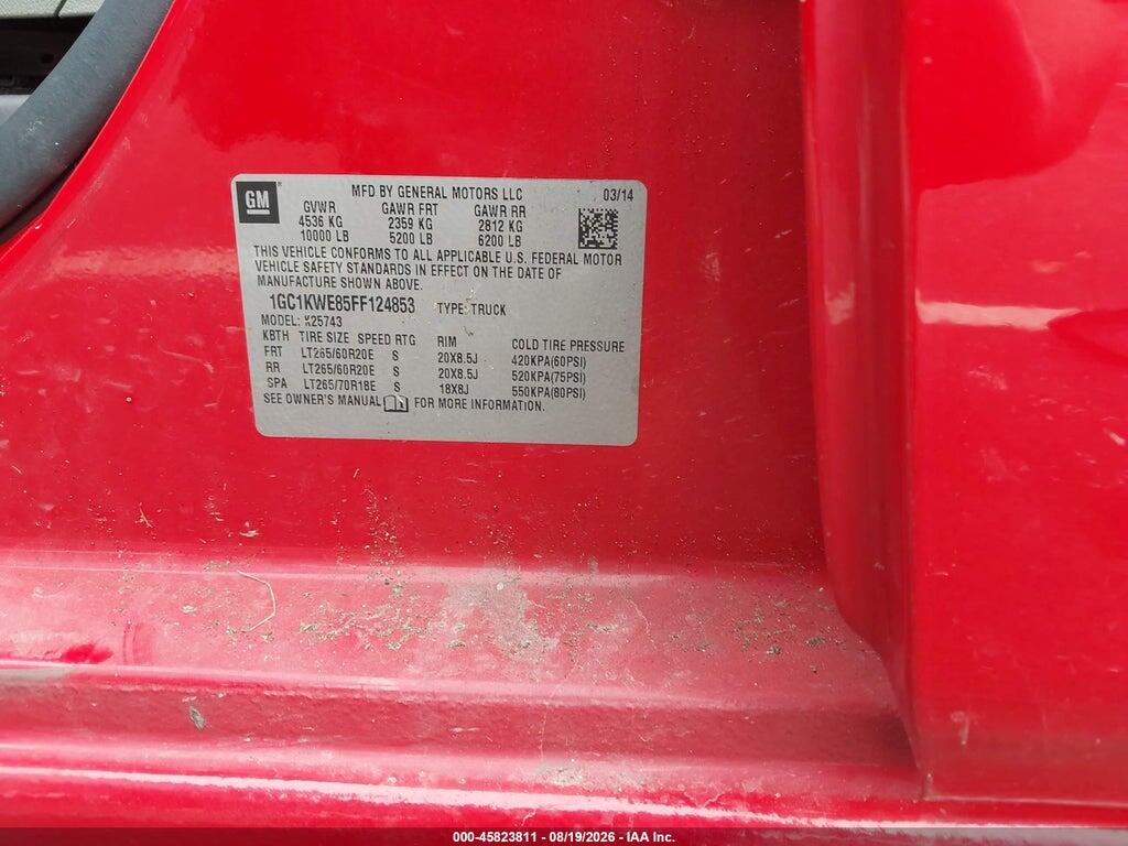 1GC1KWE85FF124853 2015 CHEVROLET SILVERADO 2500HD photo no. 9