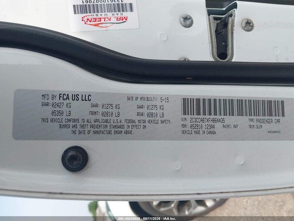 2C3CCABTXFH864435 2015 CHRYSLER 300 photo no. 9