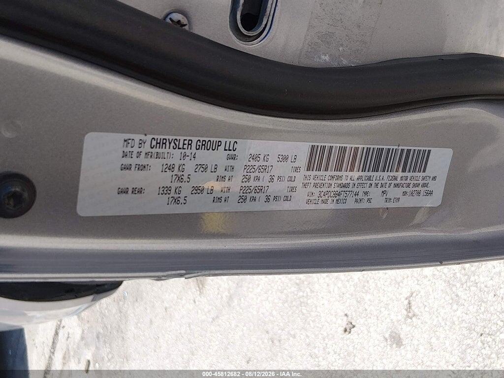 3C4PDCBB4FT577144 2015 DODGE JOURNEY photo no. 9