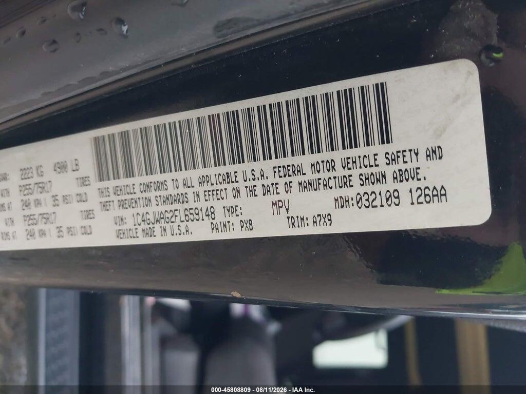 1C4GJWAG2FL659148 2015 JEEP WRANGLER photo no. 9