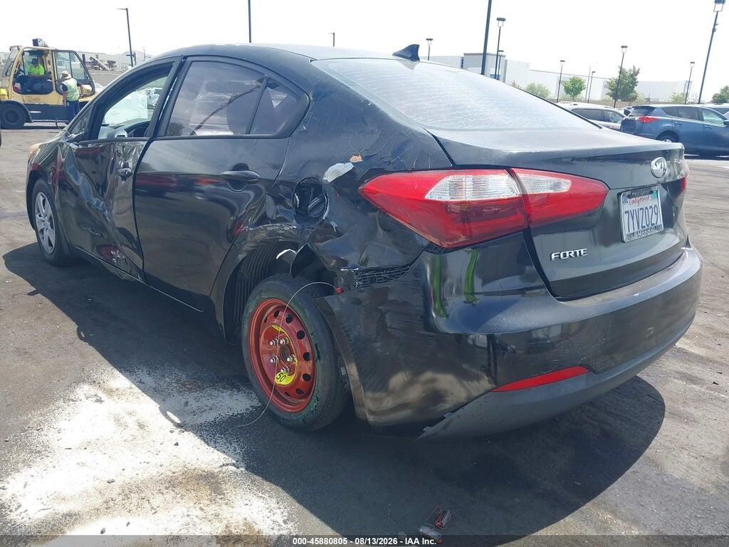 KNAFK4A60G5619304 2016 KIA FORTE photo no. 3