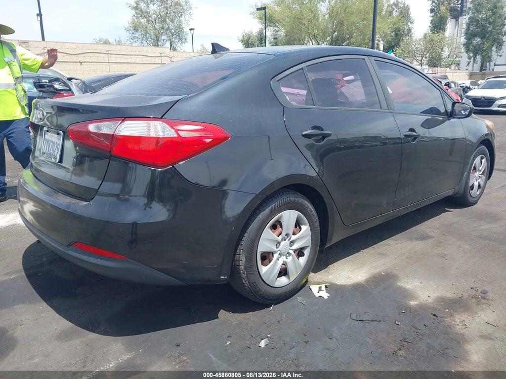KNAFK4A60G5619304 2016 KIA FORTE photo no. 4