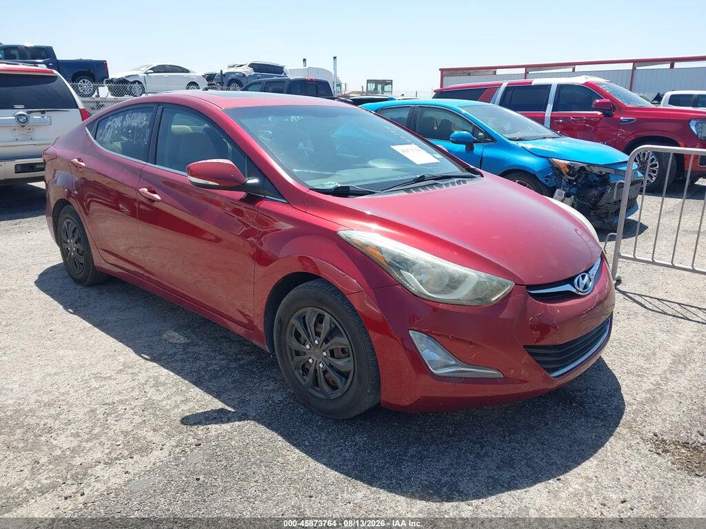 5NPDH4AE8GH708182 2016 HYUNDAI ELANTRA photo no. 1