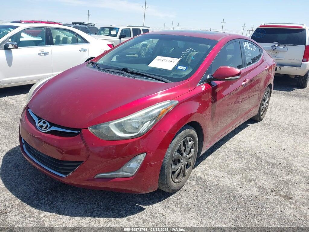 5NPDH4AE8GH708182 2016 HYUNDAI ELANTRA photo no. 2