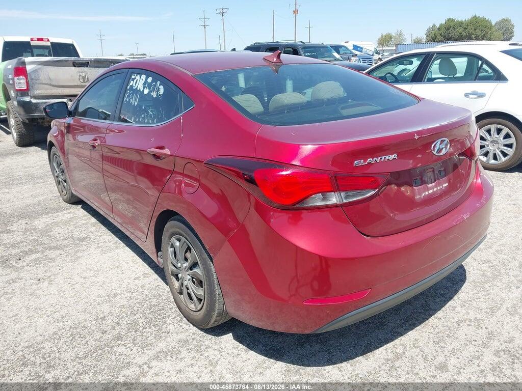 5NPDH4AE8GH708182 2016 HYUNDAI ELANTRA photo no. 3