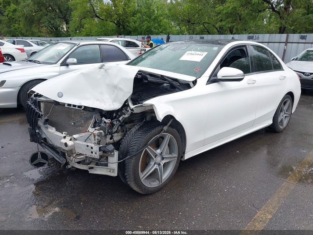 55SWF4KB0GU100737 2016 MERCEDES-BENZ C 300 photo no. 2