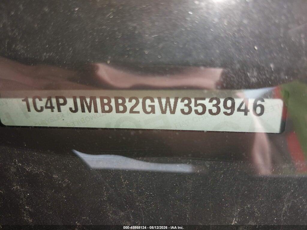 1C4PJMBB2GW353946 2016 JEEP CHEROKEE photo no. 9