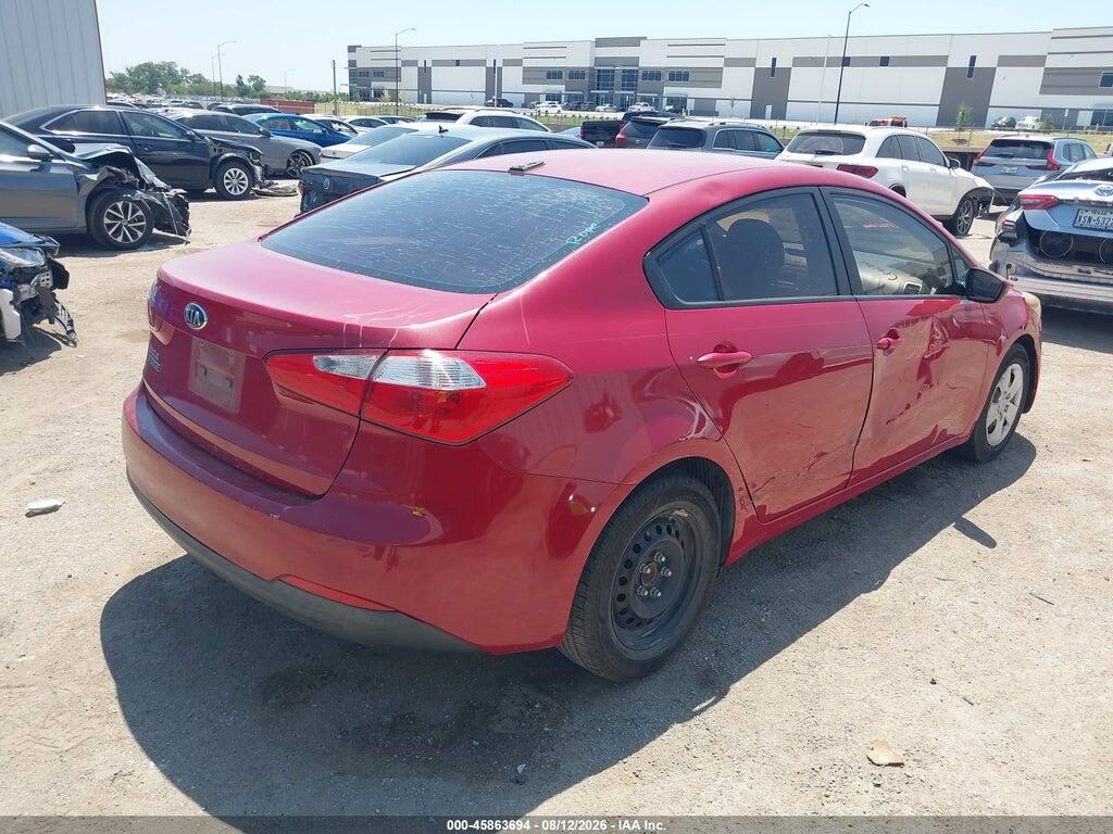 KNAFK4A64G5605485 2016 KIA FORTE photo no. 4