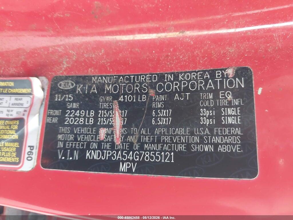KNDJP3A54G7855121 2016 KIA SOUL photo no. 9