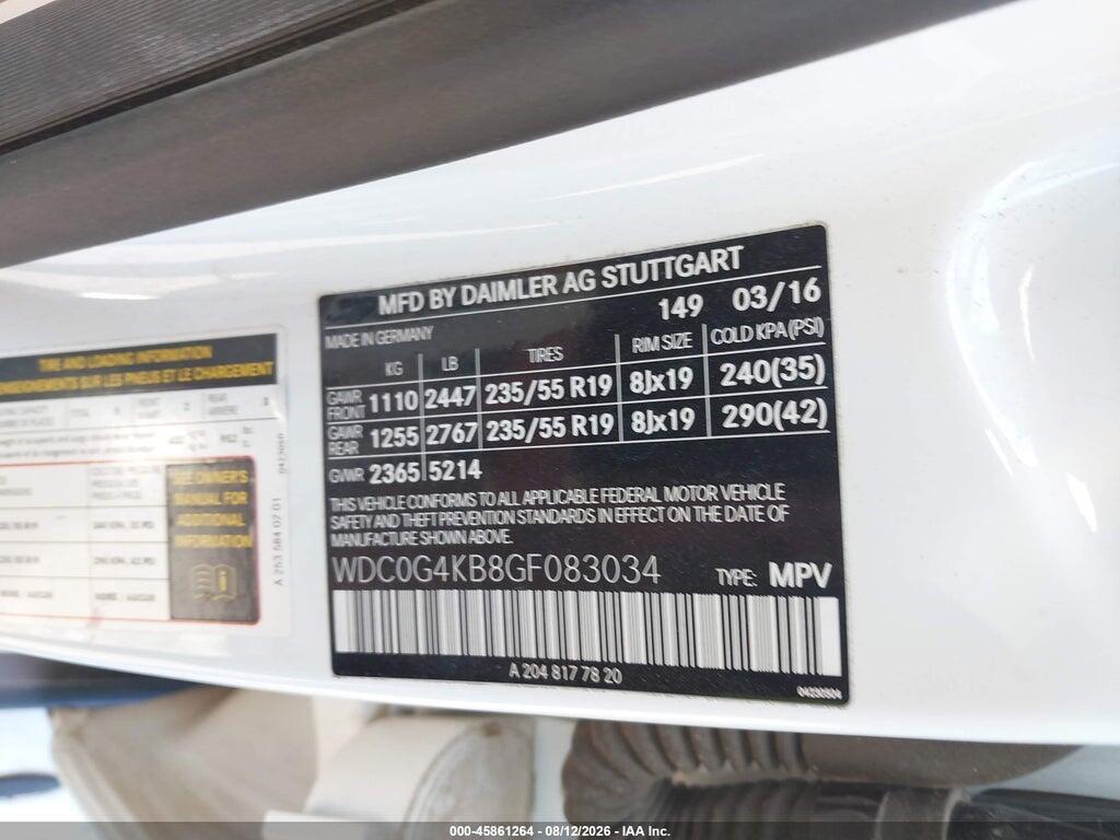 WDC0G4KB8GF083034 2016 MERCEDES-BENZ GLC 300 photo no. 9