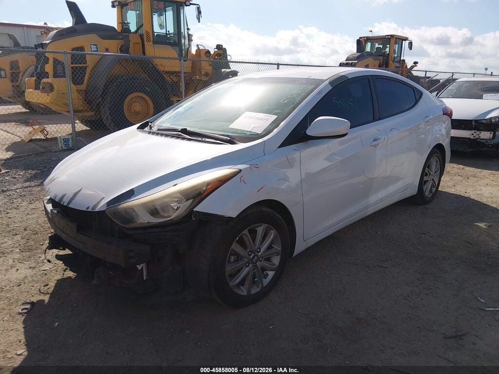 5NPDH4AE2GH660503 2016 HYUNDAI ELANTRA photo no. 2
