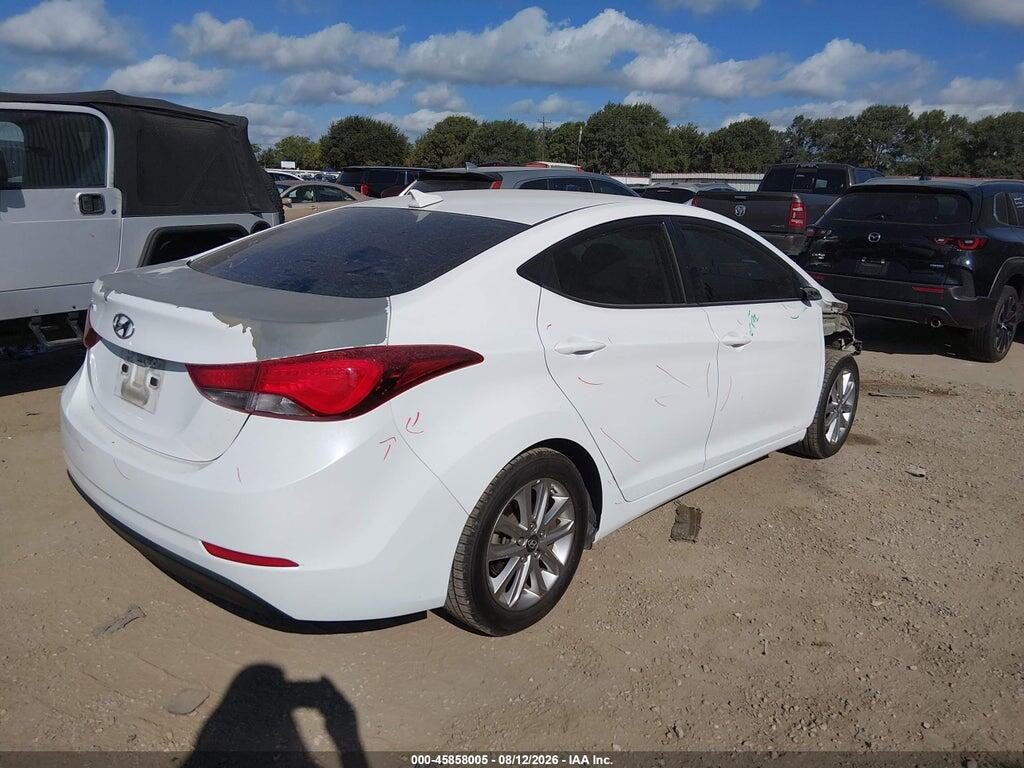 5NPDH4AE2GH660503 2016 HYUNDAI ELANTRA photo no. 4