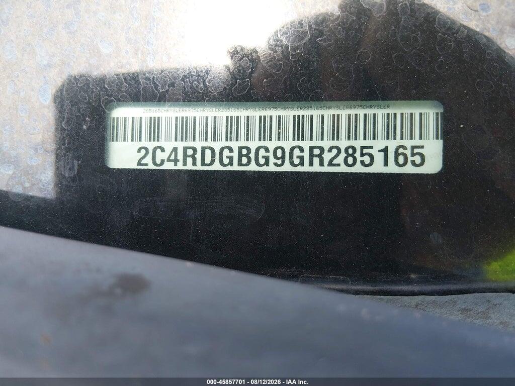 2C4RDGBG9GR285165 2016 DODGE GRAND CARAVAN photo no. 12
