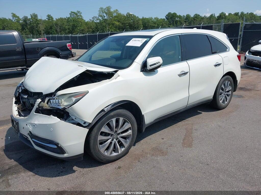 5FRYD3H41GB003791 2016 ACURA MDX photo no. 2