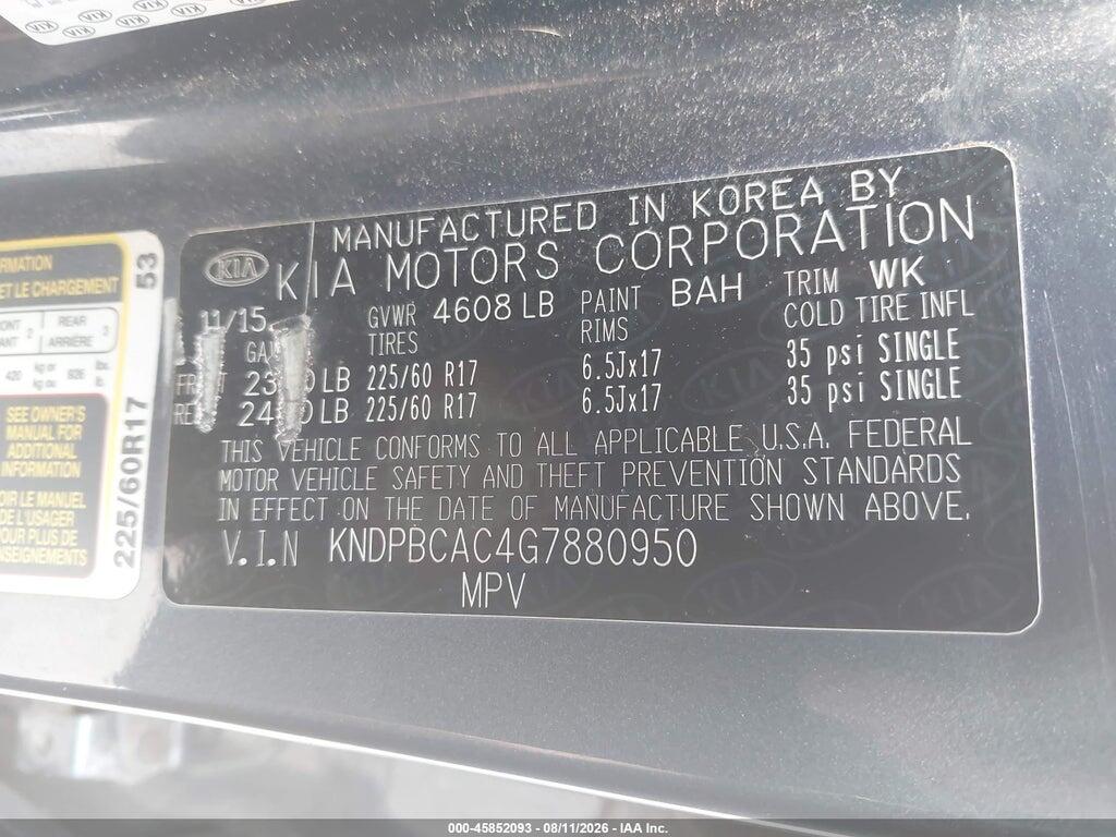 KNDPBCAC4G7880950 2016 KIA SPORTAGE photo no. 9