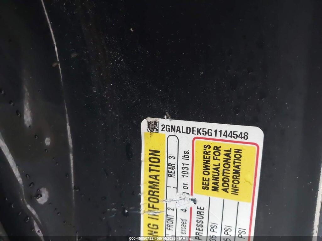 2GNALDEK5G1144548 2016 CHEVROLET EQUINOX photo no. 9