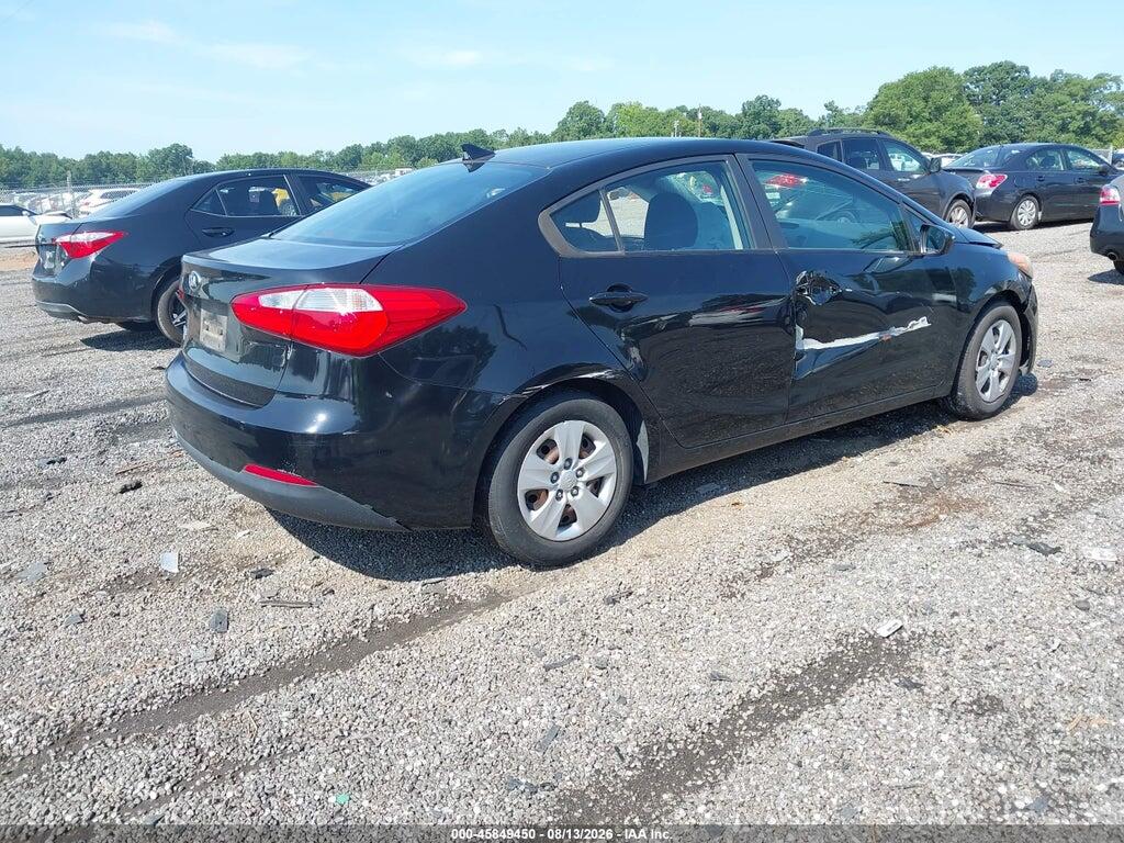 KNAFK4A66G5602779 2016 KIA FORTE photo no. 4