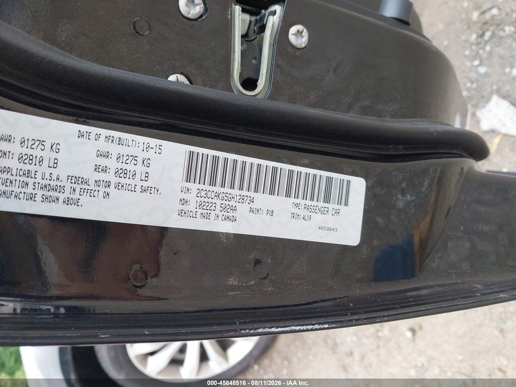 2C3CCAKG5GH128734 2016 CHRYSLER 300C photo no. 9