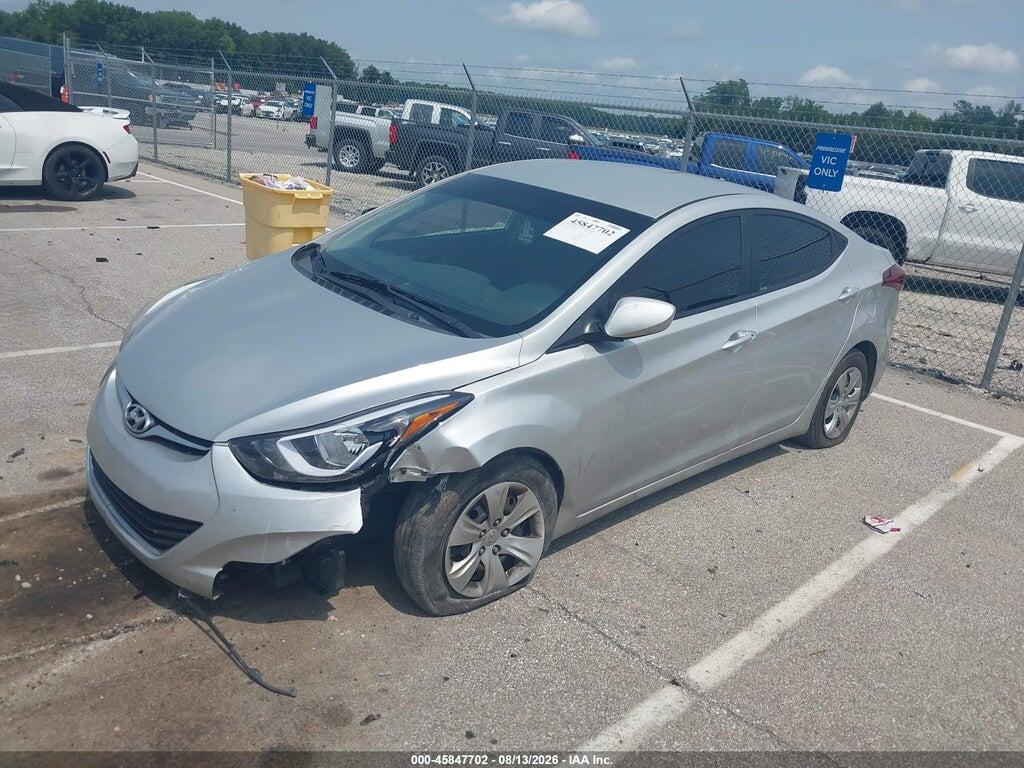 5NPDH4AE7GH752433 2016 HYUNDAI ELANTRA photo no. 2