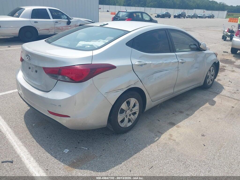 5NPDH4AE7GH752433 2016 HYUNDAI ELANTRA photo no. 4