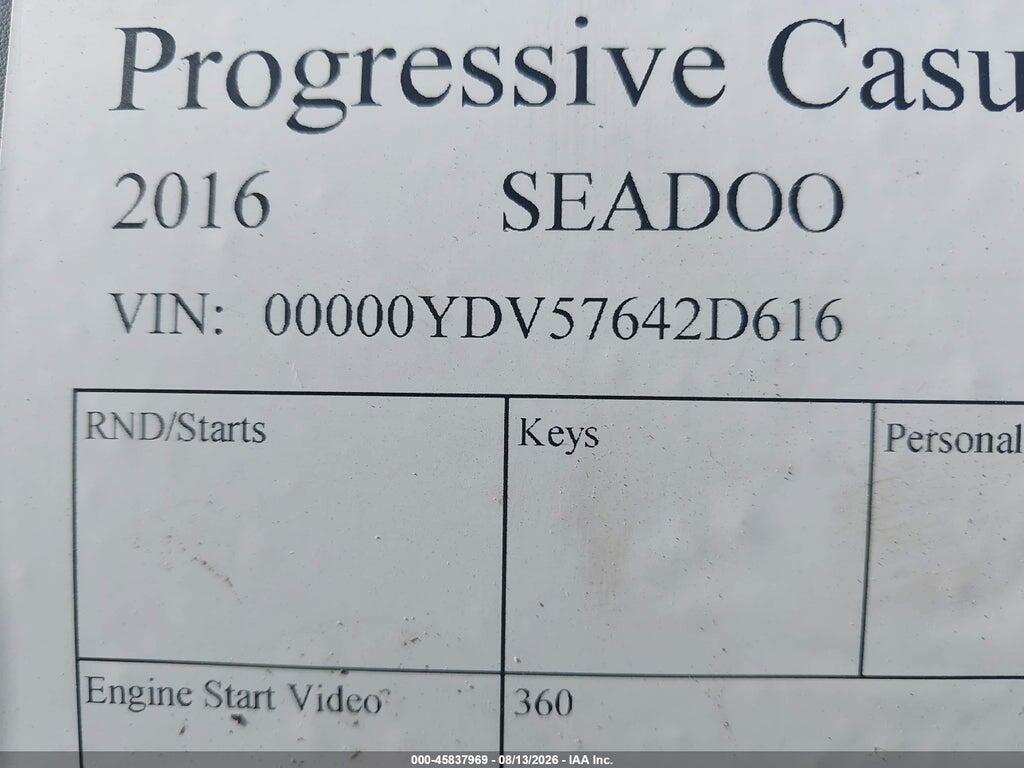 00000YDV57642D616 2016 SEADOO OTHER photo no. 9