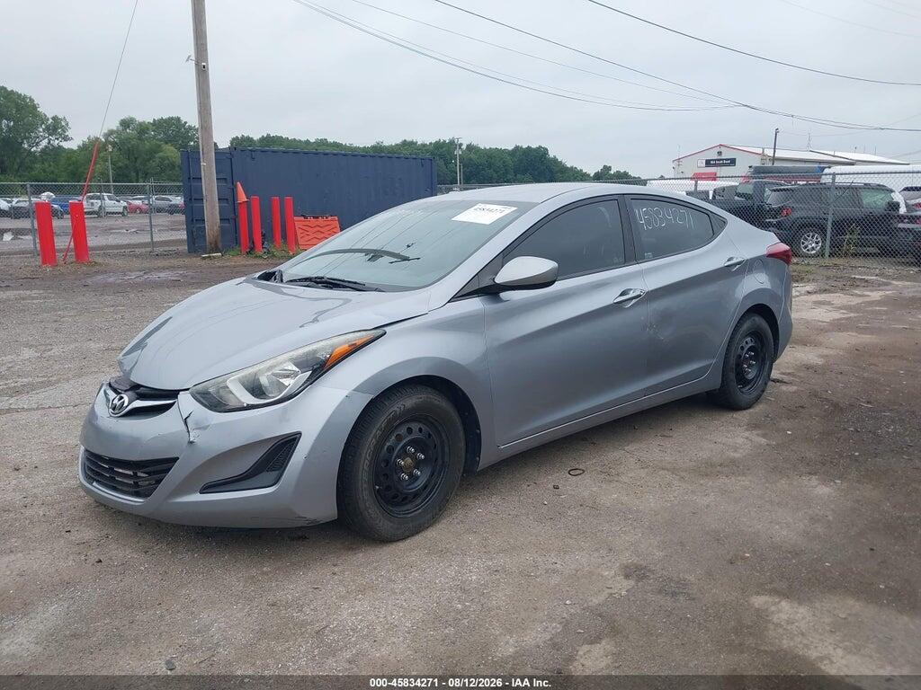 5NPDH4AE7GH743098 2016 HYUNDAI ELANTRA photo no. 2