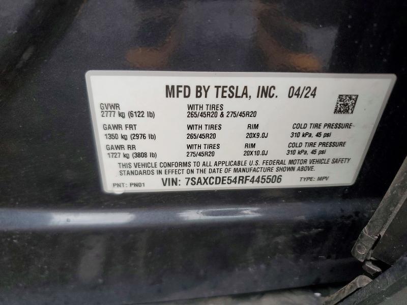 2024 TESLA MODEL X — Фото 12 из 12