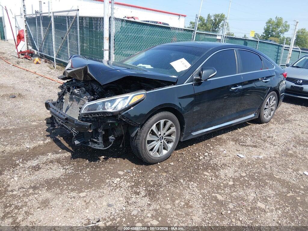 5NPE34AF1HH528992 2017 HYUNDAI SONATA photo no. 2