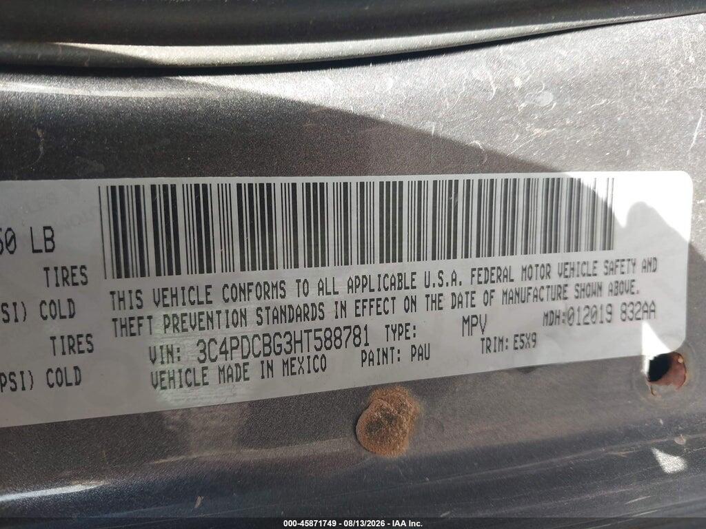 3C4PDCBG3HT588781 2017 DODGE JOURNEY photo no. 9