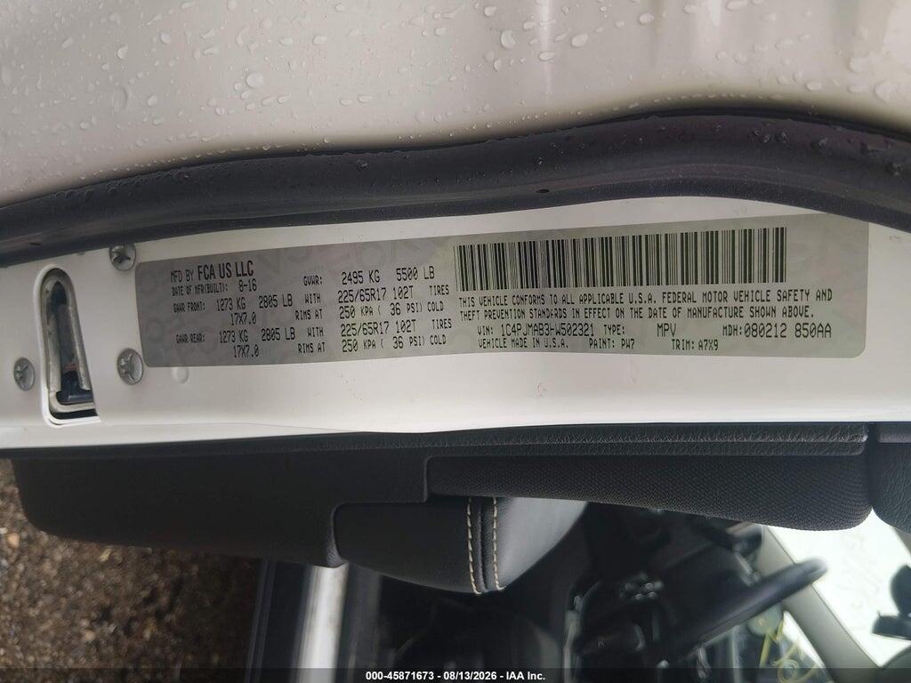 1C4PJMAB3HW502321 2017 JEEP CHEROKEE photo no. 9