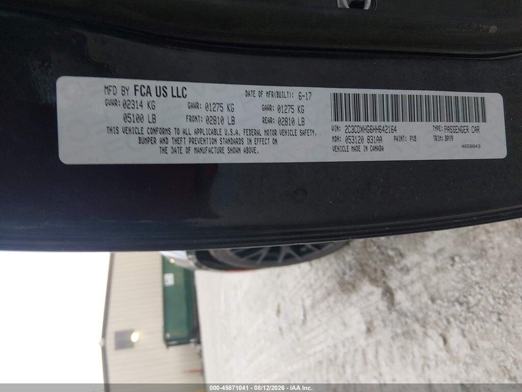 2C3CDXHG6HH642164 2017 DODGE CHARGER photo no. 9