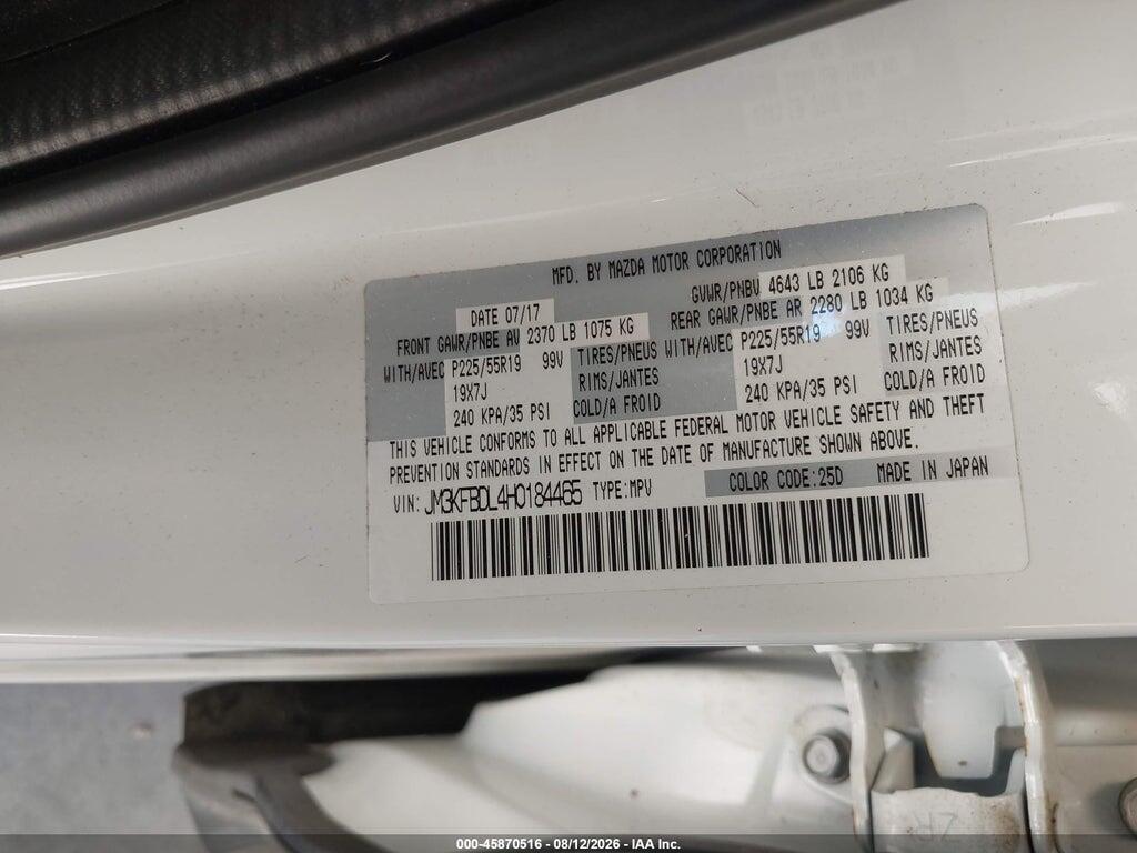 JM3KFBDL4H0184465 2017 MAZDA CX-5 photo no. 9