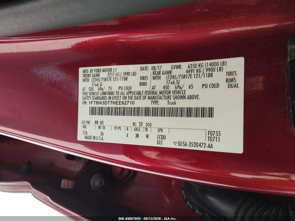 1FT8W3DT7HEE62710 2017 FORD F-350 photo no. 8
