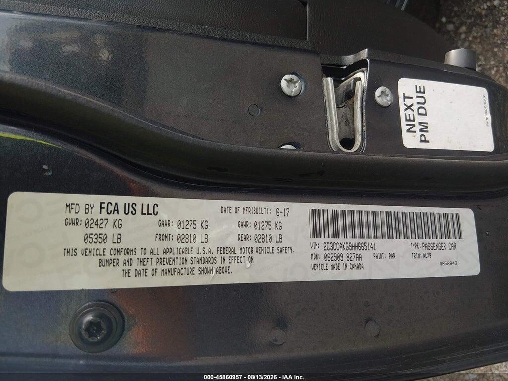 2C3CCAKG9HH665141 2017 CHRYSLER 300C photo no. 9